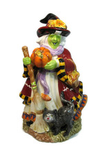 Signature Home Collection Ceramic Autumn Witch Halloween Figurine Statue  12&quot; - £41.36 GBP