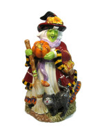 Signature Home Collection Ceramic Autumn Witch Halloween Figurine Statue... - £40.24 GBP