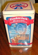 CRACKER JACK Metal TIN 100th Anniversary Commemorative Vintage 1993 8x5 ... - $24.83