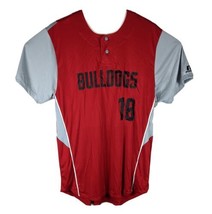 Rolla Bulldogs Baseball Jersey Mens Large 18 Red Gray - $17.72