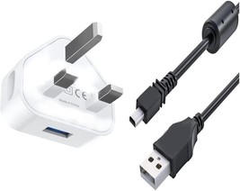 Wall Charger And Usb Cable For Nikon Coolpix S3100 S3200 S3300 Digital Camera - £8.90 GBP