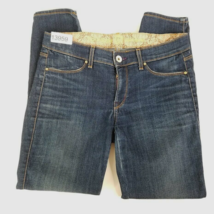 Rich &amp; Skinny Womens Blue Jeans Size 28 Low Rise Dark Wash Denim Stretch - £22.15 GBP