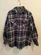 Anchorage Expedition Brand Flannel Button Up Shirt Size Large Green Plai... - £14.93 GBP