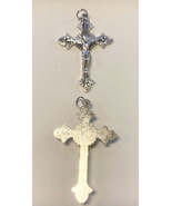 Silver Plated 2&quot; Crucifix Pendant,  New #11 - $3.00