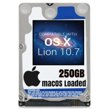 macOS Mac OS X 10.7 Lion Preloaded on 250GB Sata HDD - $24.99