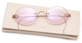 Mr. Leight Sunglasses Rimless Frames Makena S Rose Oval Gold Precious Metal - £334.41 GBP