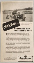 1947 Print Ad John Deere Tractor Pulls Forage Harvester Moline,Illinois - £9.48 GBP