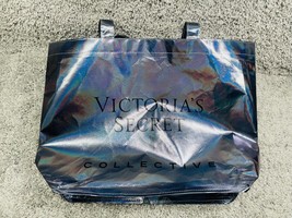 Victorias Secret Bag Pink Collective Metallic Silver Holographic Shoppin... - £21.61 GBP