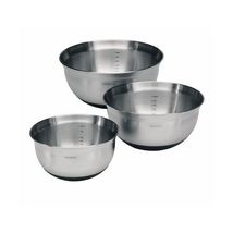 Brabantia Mixing Bowl Set, 1 L, 1.6 L and 3 L - Matt Steel  - $190.00