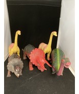 Large Dinosaur Toys Dated Imperial Hong Kong 1985 Lot of 5 - $544.82 MXN