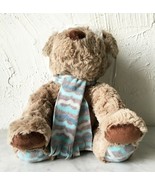 Gentle Treasures Stuffed Plush Brown Puppy Dog Joel Stocking Cap &amp; Scarf... - $25.74 CAD