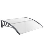 48 x 40 Inch Outdoor Front Door Window Awning Door Canopy Exterior-Gray ... - €128,14 EUR