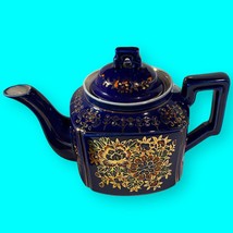 Cobalt Blue Tea Pot  Japanese Moriage Seiei &amp; Co. Hand Painted Vintage Teapot - £34.54 GBP