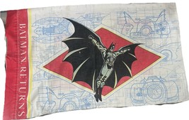 Vintage 1992 Batman Returns Pillowcase DC Comics 90s Batmobile Standard - $230.20 MXN