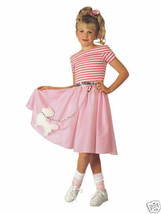 Nifty Fifties Girl&#39;s Halloween Costume Large 12-14 Sock Hop Dance Poodle Dress - £19.68 GBP