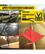 Weight Workout Power Speed Sled W/ Adjustable Shoulder Harness Strength ... - $117.52 CAD
