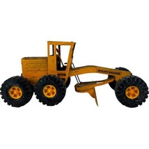 Vintage Nylint Motor Grader Pressed Steel 1950s Construction Toy Yellow 16&quot; - $46.75