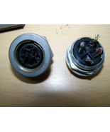 4 HOLE FEMALE Amphenol MICROPHONE CONNECTOR 91-PC4F chasis vintage jack ... - $14.84