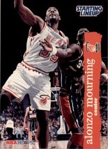 1996 Kenner Starting Lineup Card Alonzo Mourning Miami Heat - £3.19 GBP
