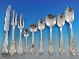 Grape by Whiting Sterling Silver Flatware Set Service 84 pieces Early - £7,830.53 GBP