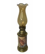 Vintage Chap Stick Co Amber Bottle Oil Lamp Religious Praying Hands Hong... - $33.94 CAD