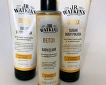 J.R. Watkins Detox  Body Polish And Bath Elixer  with Detoxifying Natural - £20.35 GBP