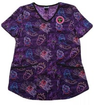 Disney Villians Women&#39;s V-Neck Scrub Medium Top NEW w/Tags - $15.80