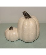 Nora Fleming Pearl White Double Pumpkins Mini Initials Markings Old Reti... - £434.58 GBP