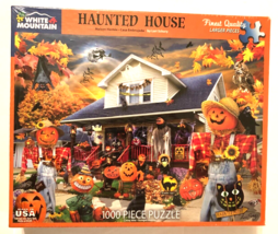 HAUNTED HOUSE Halloween Lori Schory 1000 Piece Jigsaw Puzzle Family 2022... - $18.89
