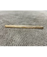 Antique Art Deco Floral Gold Tone Sash Bar Pin Round Hinge Jewelry - €20,65 EUR