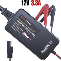 12V 3.3Amp Battery Charger Maintainer Smart Auto Trickle Float Deep Cycle - £38.19 GBP