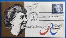 2105 20¢ Eleanor Roosevelt FDC Bernard Goldberg Cachet printed and hand painted - £12.45 GBP