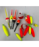 Lot Of 16 FISHING BOBBERS Round Floats Red White Orange Thill Yellow    ... - $21.71 CAD