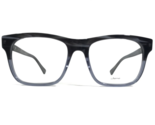 Sama Brille Rahmen District 7 Blk/Blu / Grd Grau Blau Horn Quadratisch 5... - $139.88