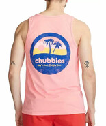 chubbies Men&#39;s Graphic Tank Top Muscle Logo Tropical Beach Preppy Size X... - $25.45 CAD