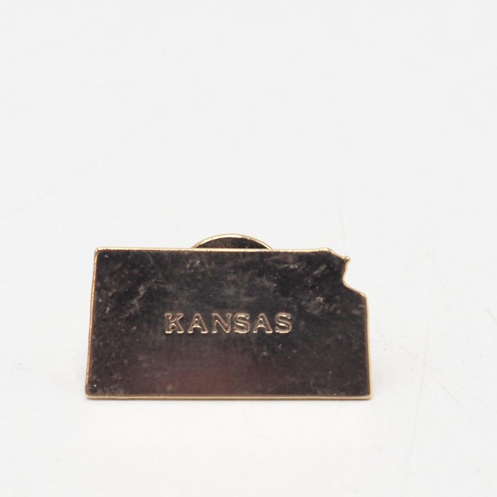 Vintage Avon State of States Kansas Gold Tone Pin Pinback - $9.89