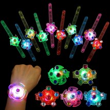 24pack LED Light Up Fidget Spinner Bracelets Glow in The Dark Party Favo... - £33.19 GBP