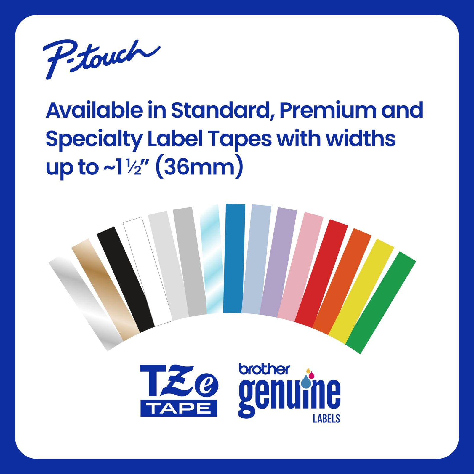 Brother Genuine P-Touch TZe, Black Print on White, Flexible ID Laminated Label T Item image 13