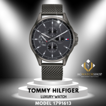 Tommy Hilfiger Men’s Chronograph Stainless Steel Grey Dial 44mm Watch 1791613 - £97.19 GBP
