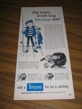 1957 Print Ad Bronson Fishing Reels 3 Models Shown Bronson,MI - £11.39 GBP