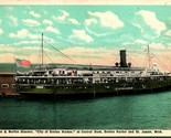 Steamer City Of Benton Porto Graham &amp; Morton Linea Nave a Vapore Unp 1920s - $18.15