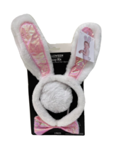 White Bunny Costume  Headband + bow + tail new with tag Halloween - £13.66 GBP