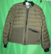 Moose Knuckles Quilted Puffer Green Coat Jacket Size Adult Small - £178.11 GBP