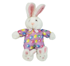 Vintage Main Joy Limited White Bunny Rabbit W Slippers Stuffed Animal Plush Toy - £27.84 GBP