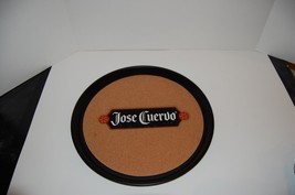 Jose Cuervo Tequila Cork and Plastic Serving Drink Tray 14&quot; diameter - $19.39