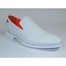 Men Tayno Dressy Casual Soft Leather Comfortable Slip on Loafer #ALPHA L White image 2