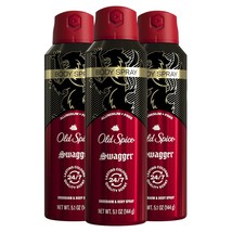 Old Spice Men&#39;s Aluminum Free Deodorant Dry Body Spray, Swagger, 24/7 Od... - £30.36 GBP