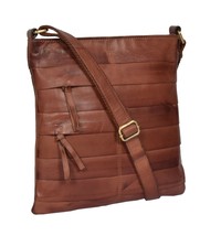 DR325 Vintage Leather Cross Body Pouch Tan - £46.69 GBP