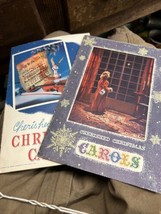 Vintage 1954 &amp; 1957 Cherished Christmas Carols Booklets Brown &amp; Bigelow - £20.92 GBP