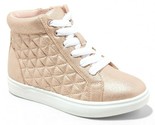 Cat &amp; Jack Rose Gold Quilted Meagan Hi-Top Sneakers Shoes NWT - £19.66 GBP